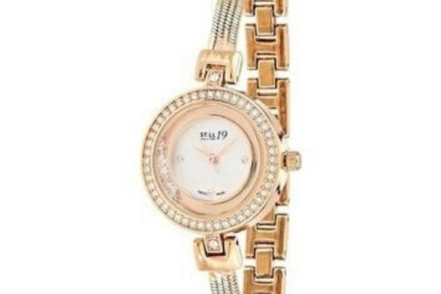 Still 19 - Women's MOP Dial Copper Plated Steel Band Watch